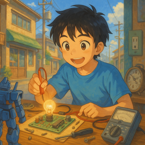 下町の少年