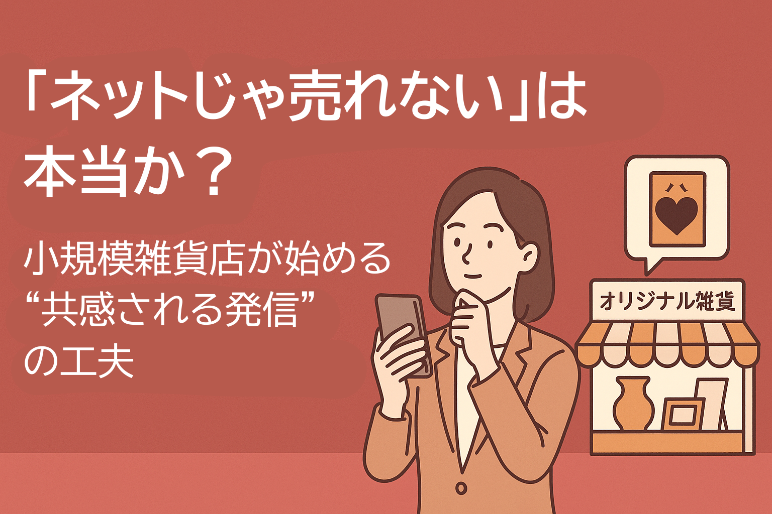 「ネットじゃ売れない」は本当か？──小規模雑貨店が始める“共感される発信”の工夫